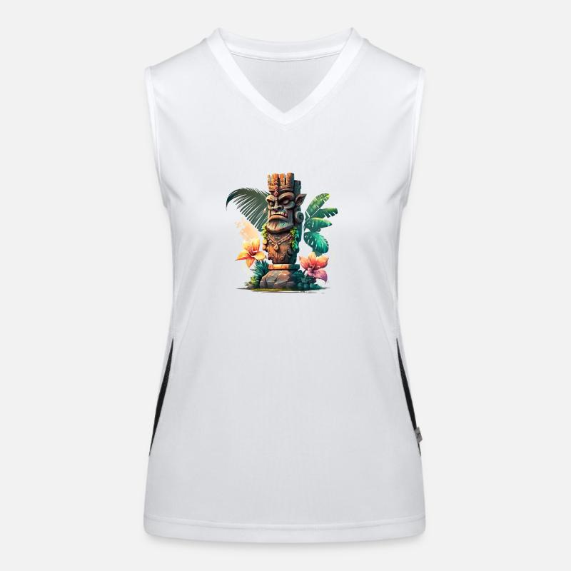 Tiki Funktionelles Kontrast-Tank Top für Frauen