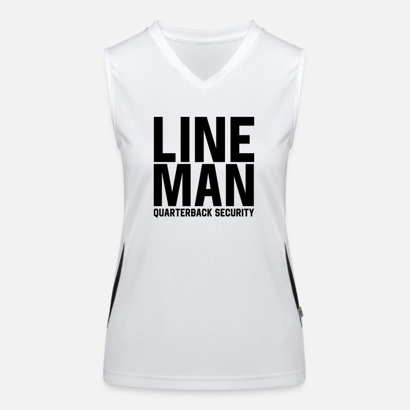 Lineman Quarterback Security Women's Functional Contrast Tank Top