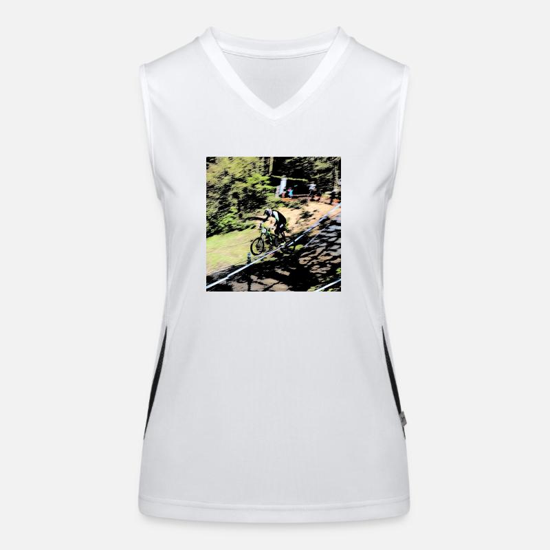 MTB MTB MTB Abfahrt Funktionelles Kontrast-Tank Top für Frauen