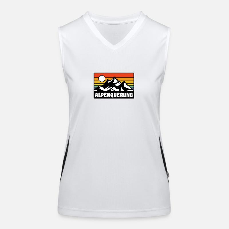 Alpenquerung Funktionelles Kontrast-Tank Top für Frauen