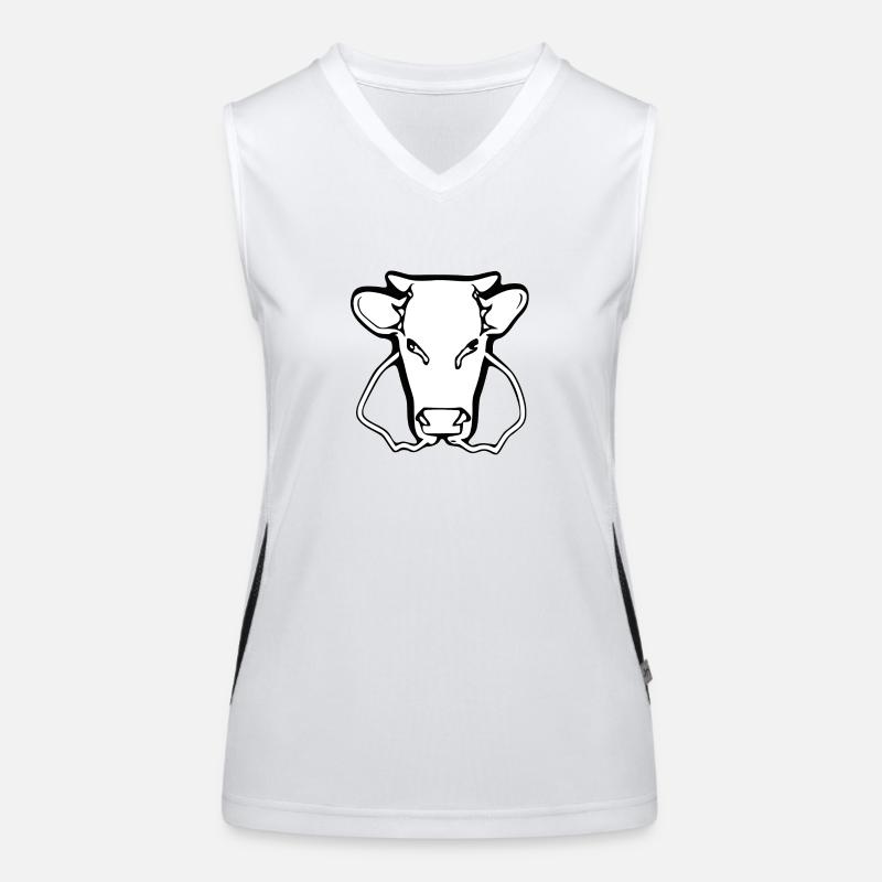Tête de vache Débardeur respirant contrasté Femme