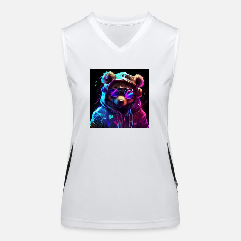 cool gaming bär Funktionelles Kontrast-Tank Top für Frauen