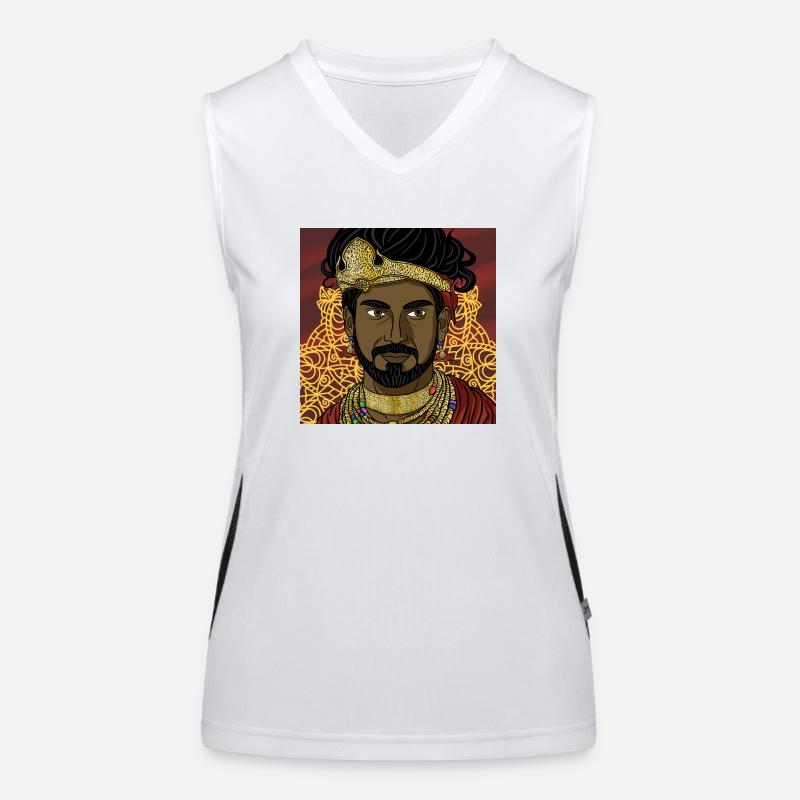 Indischer Prinz Funktionelles Kontrast-Tank Top für Frauen
