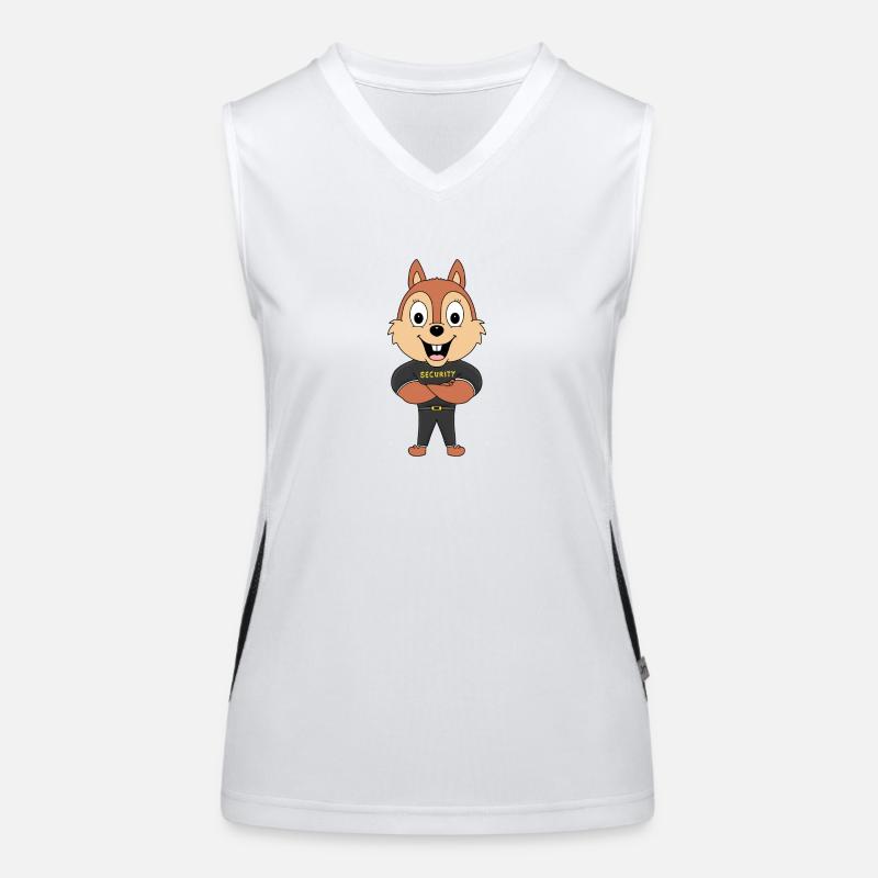EICHHÖRNCHEN - SECURITY - TIER - TIERISCH Funktionelles Kontrast-Tank Top für Frauen