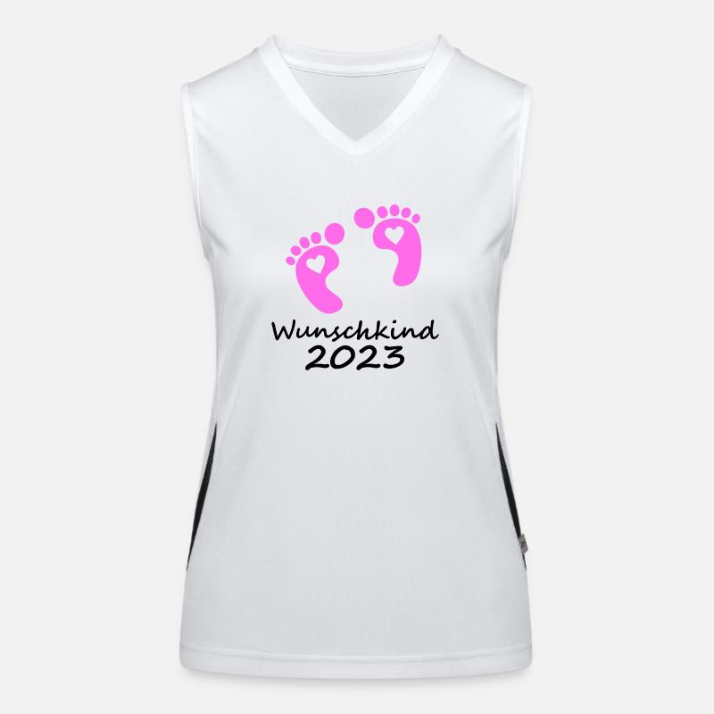 Wunschkind 2023 Mädchen Funktionelles Kontrast-Tank Top für Frauen