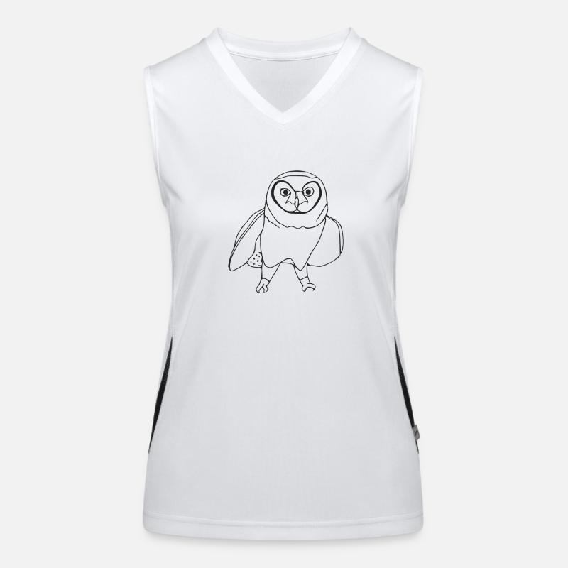 Die Eule Madame Funktionelles Kontrast-Tank Top für Frauen