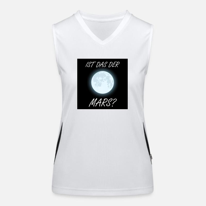 Ist das der Mars? Funktionelles Kontrast-Tank Top für Frauen
