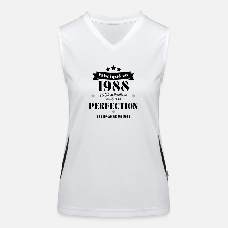 fabriqué en 1988 Débardeur respirant contrasté Femme