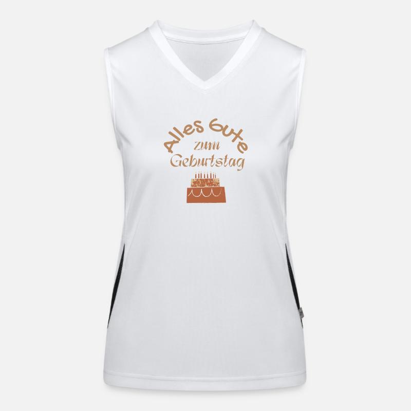 Alles gut zum geburtstag Funktionelles Kontrast-Tank Top für Frauen