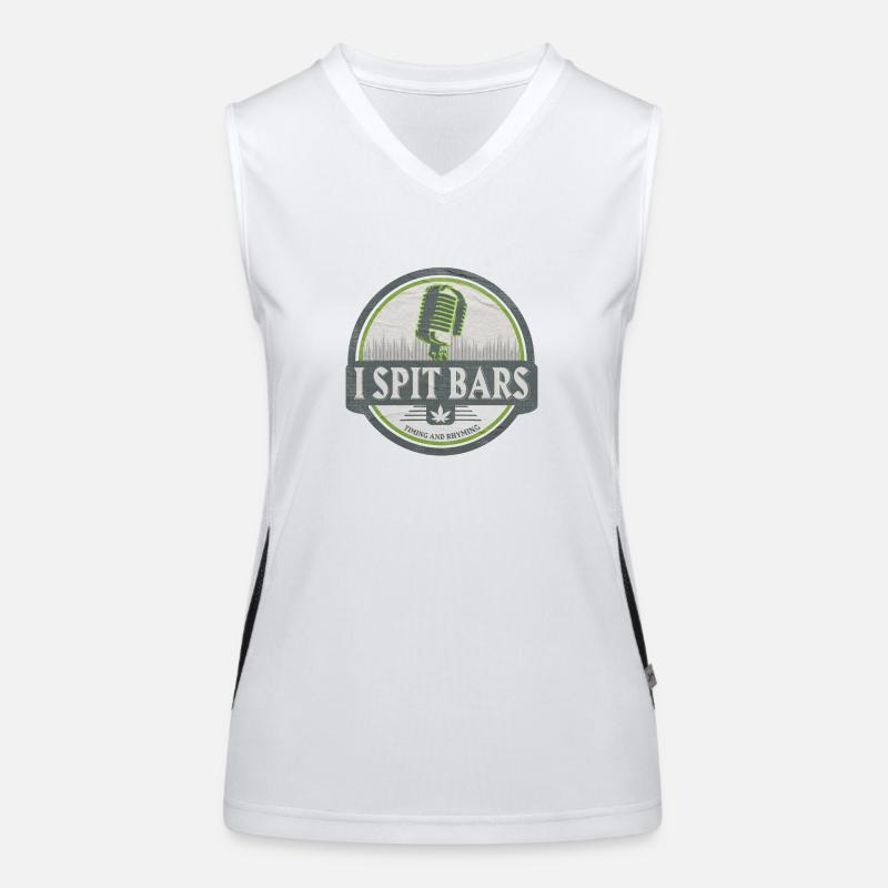 I spit Bars Grunge Style Women's Functional Contrast Tank Top