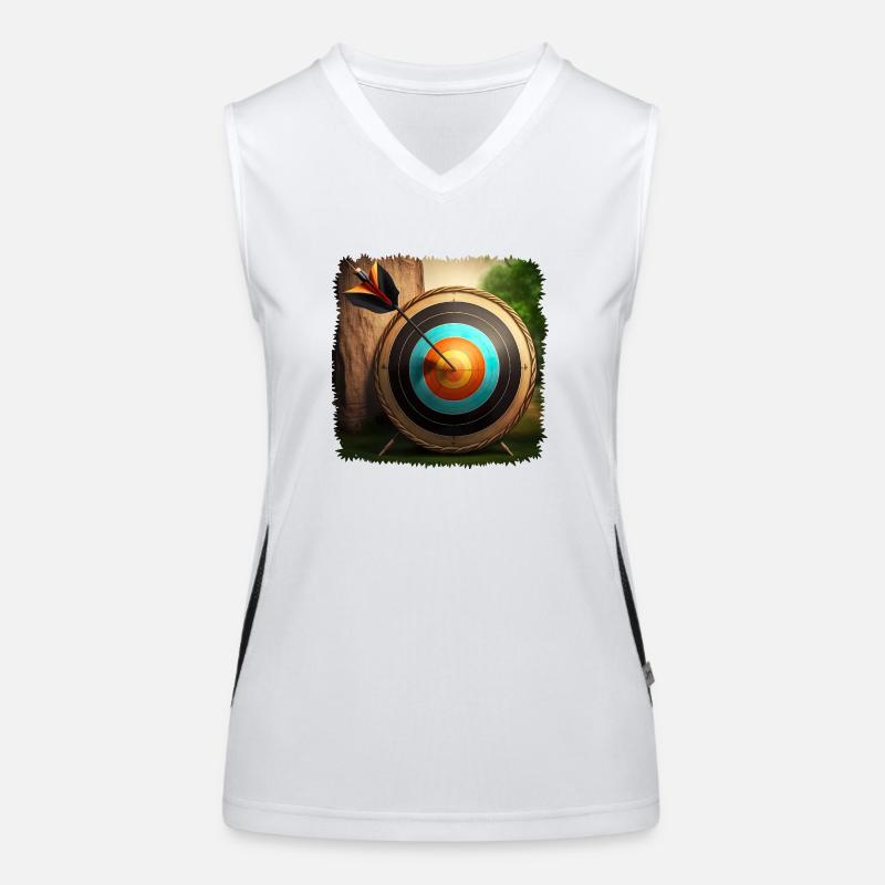 Archery requires high precision Women's Functional Contrast Tank Top