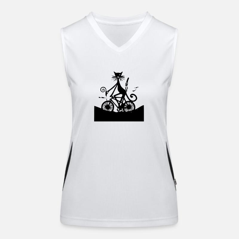 The Unreal Black Cat Women's Functional Contrast Tank Top