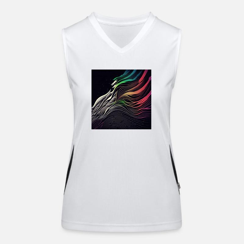 Everything is made of waves 2 Women's Functional Contrast Tank Top