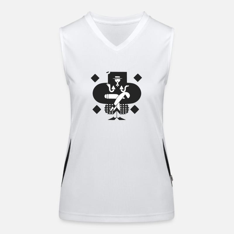 Mannequin de mode Débardeur respirant contrasté Femme