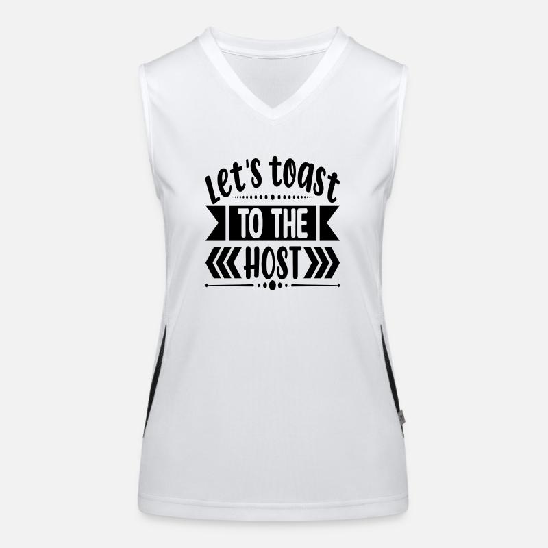 Let´s toast to the Host Funktionelles Kontrast-Tank Top für Frauen