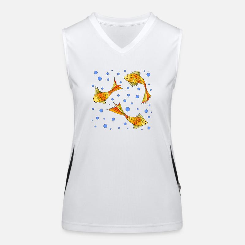 Poissons Débardeur respirant contrasté Femme