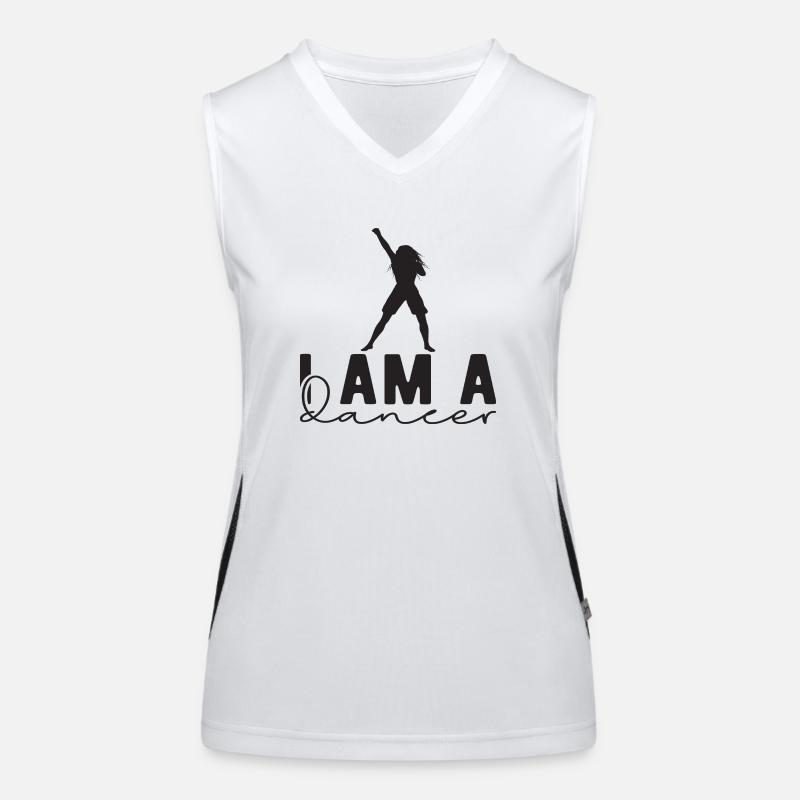 I am a Dancer Funktionelles Kontrast-Tank Top für Frauen