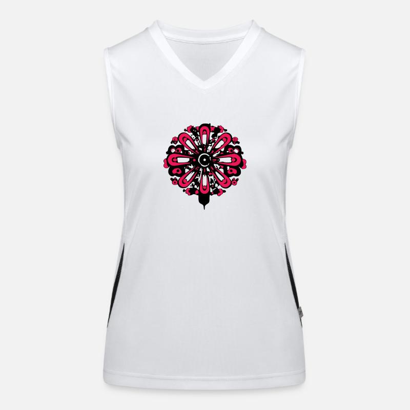 Das Mandala Funktionelles Kontrast-Tank Top für Frauen