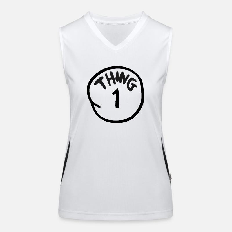 Dr. Suess Thing 1 Women's Functional Contrast Tank Top