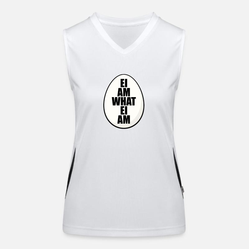 EI AM WHAT EI AM - EI - OSTEREI - EIER - OSTERN Funktionelles Kontrast-Tank Top für Frauen