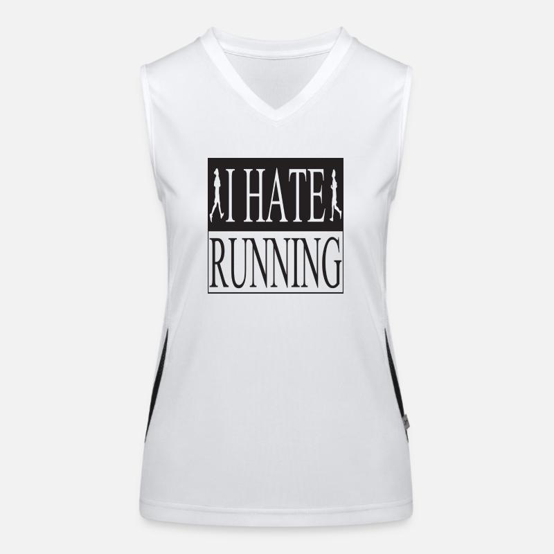 I Hate Running Women's Functional Contrast Tank Top