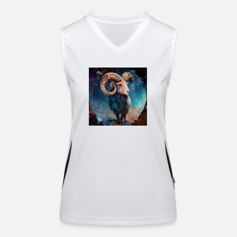 Sternzeichen Widder " Sternzeichen Widder" Funktionelles Kontrast-Tank Top für Frauen