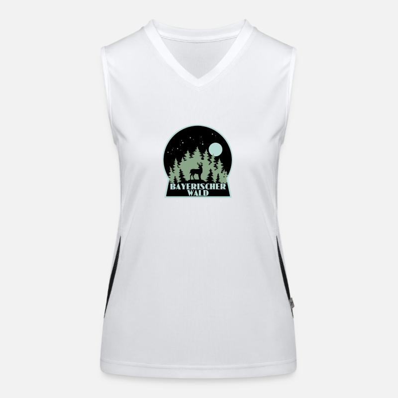 Bayrischer Wald Funktionelles Kontrast-Tank Top für Frauen