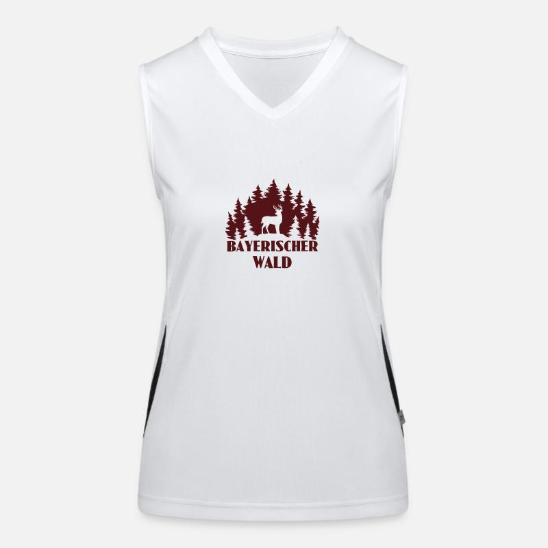 Bayrischer Wald Funktionelles Kontrast-Tank Top für Frauen