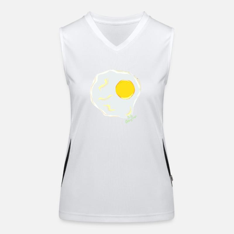 Fried egg Women's Functional Contrast Tank Top