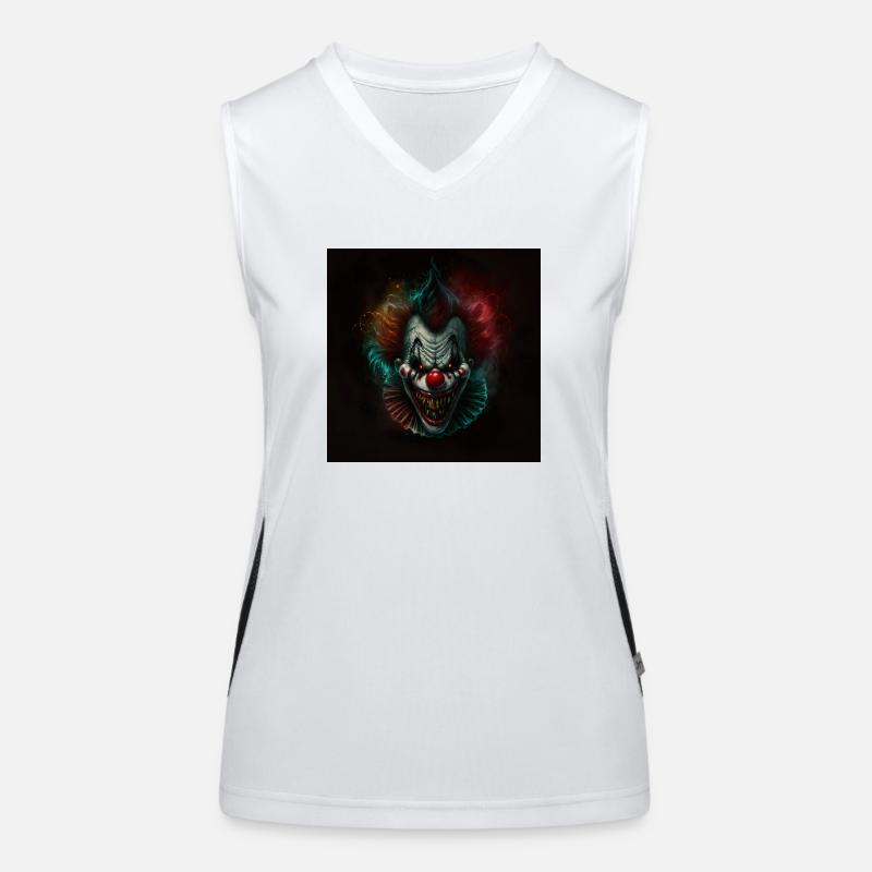 Evil Evil Clown Evil No. 1 Women's Functional Contrast Tank Top