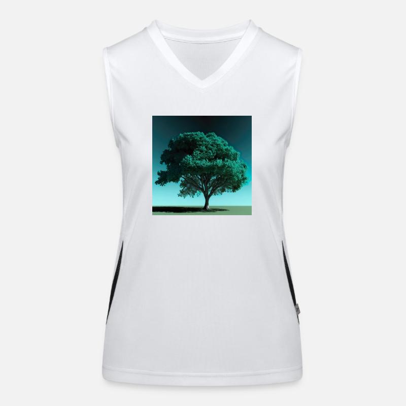 arbre zen n°3 Débardeur respirant contrasté Femme
