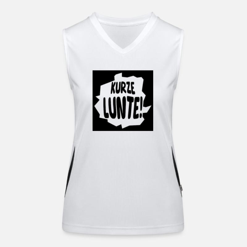 kurze lunte Funktionelles Kontrast-Tank Top für Frauen
