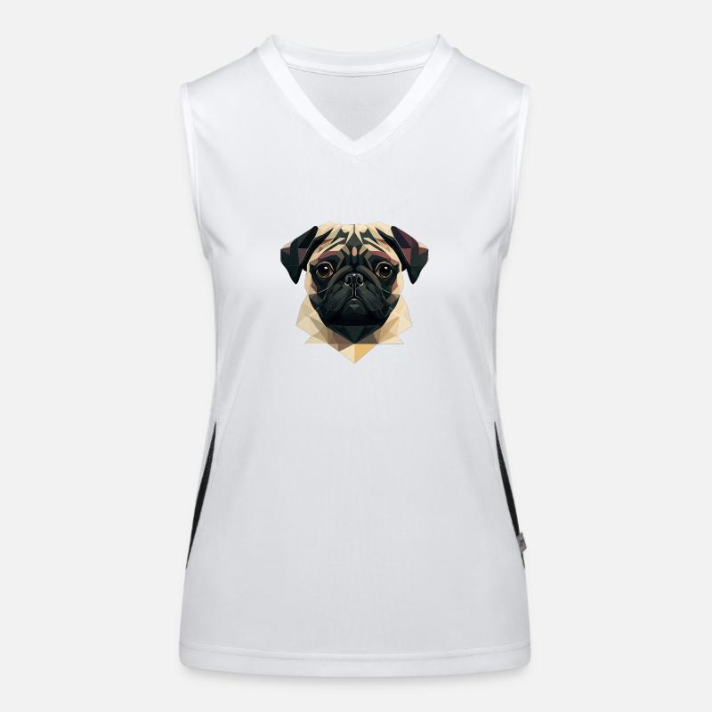 PUG Funktionelles Kontrast-Tank Top für Frauen