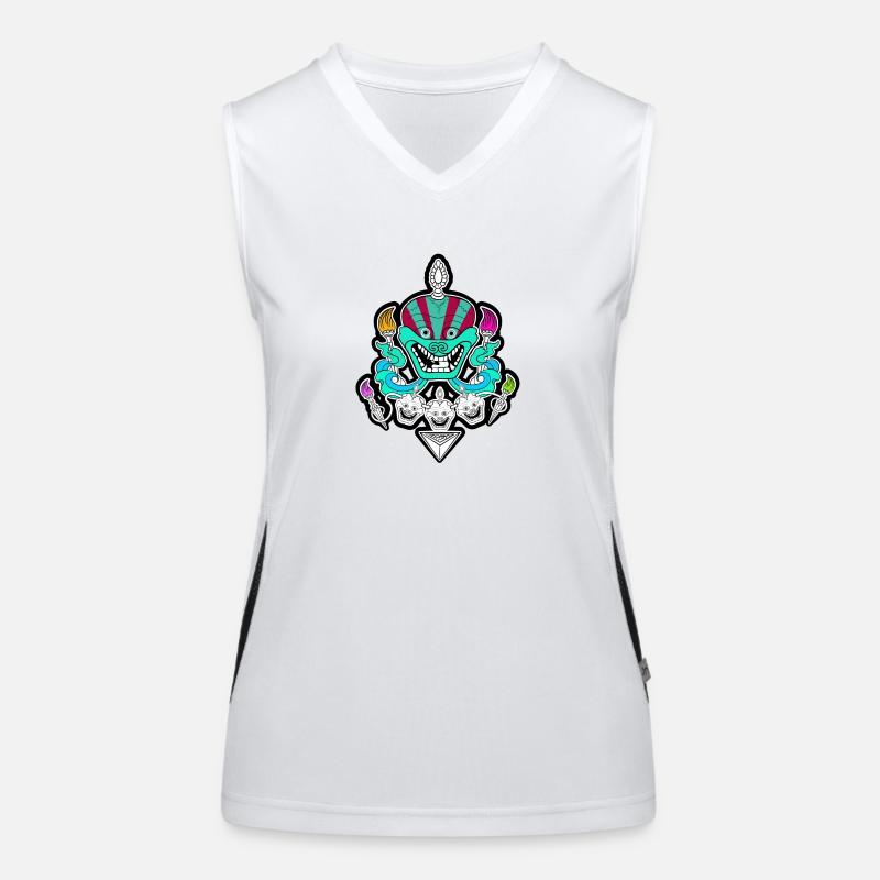 Skull dance Women's Functional Contrast Tank Top