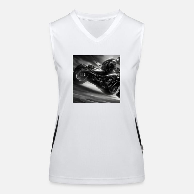Motorrad Funktionelles Kontrast-Tank Top für Frauen
