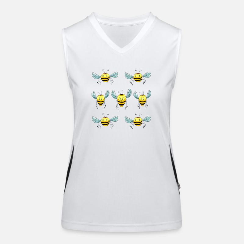 Bees Women's Functional Contrast Tank Top