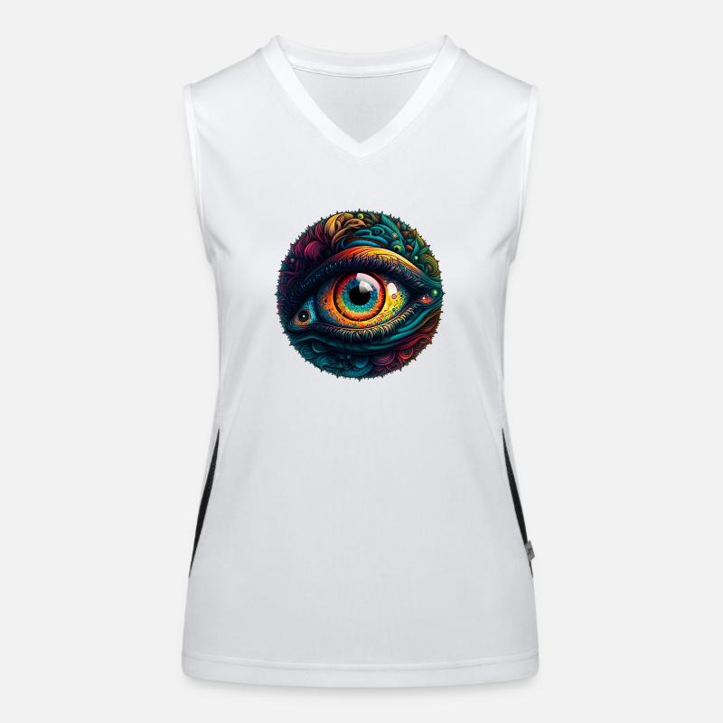 Eye 1 Women's Functional Contrast Tank Top