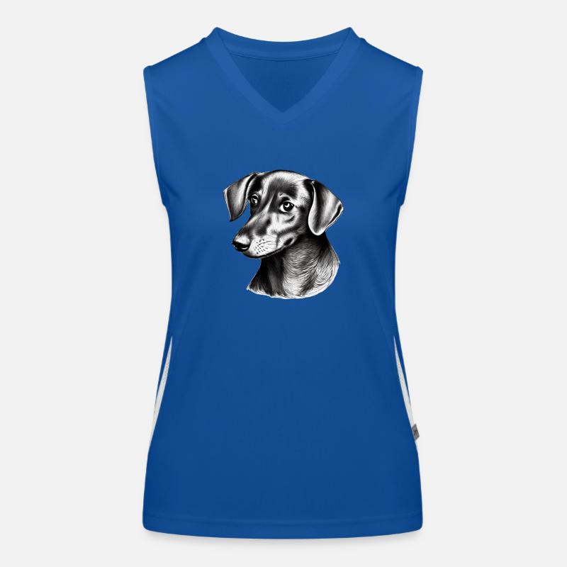 Hundebesitzer Labrador Hunde Terrier Hundehalter Funktionelles Kontrast-Tank Top für Frauen