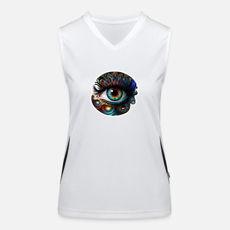 Auge 2 Funktionelles Kontrast-Tank Top für Frauen