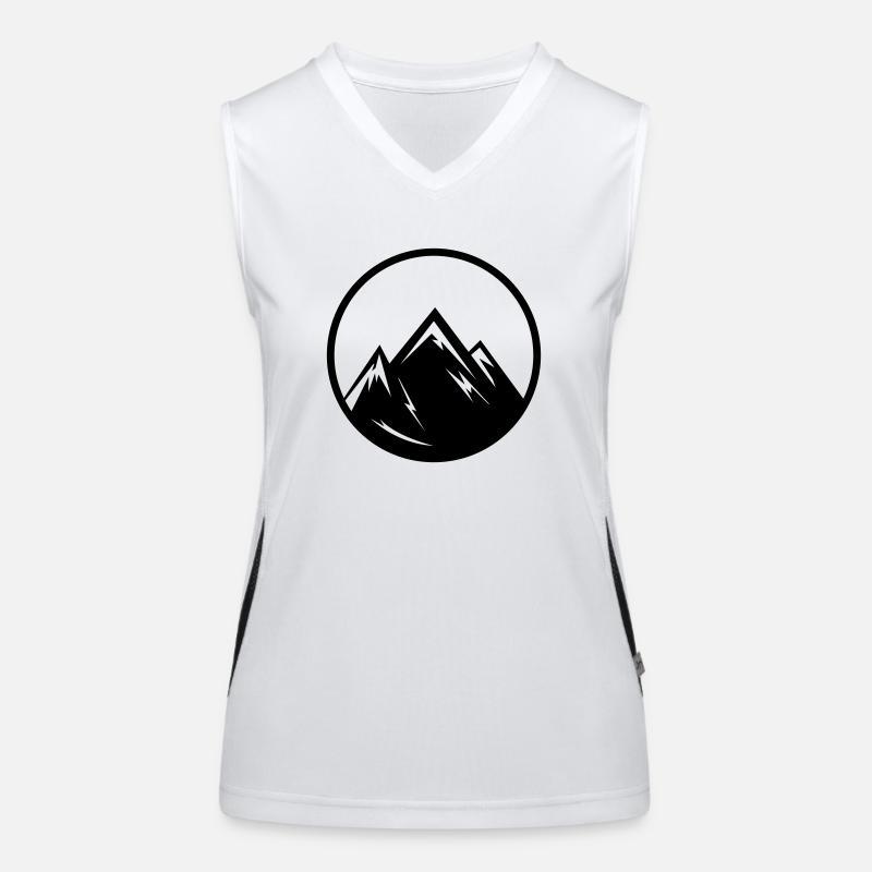 mountains Funktionelles Kontrast-Tank Top für Frauen
