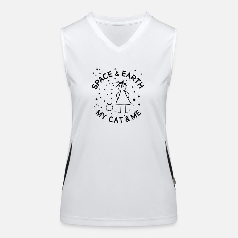 Mon chat et moi rêvons Débardeur respirant contrasté Femme