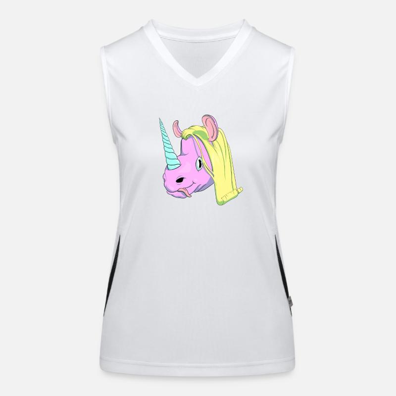 Echtes Einhorn Funktionelles Kontrast-Tank Top für Frauen