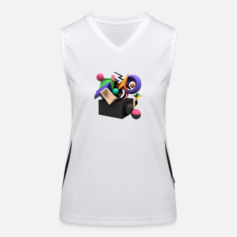 ..3D Débardeur respirant contrasté Femme