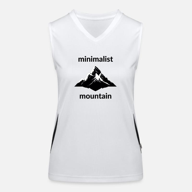 Minimalist Mountain Funktionelles Kontrast-Tank Top für Frauen