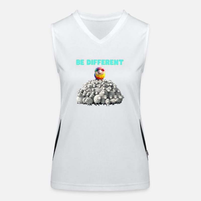 be different Funktionelles Kontrast-Tank Top für Frauen