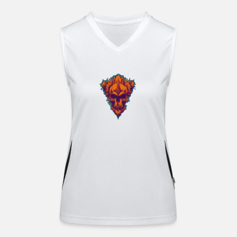 Dein Schädel Liebling Funktionelles Kontrast-Tank Top für Frauen