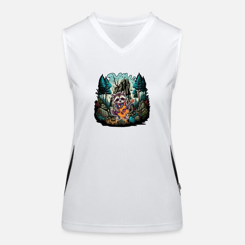 Get Ready To Rock With This Epic Forest Stage Art Women's Functional Contrast Tank Top