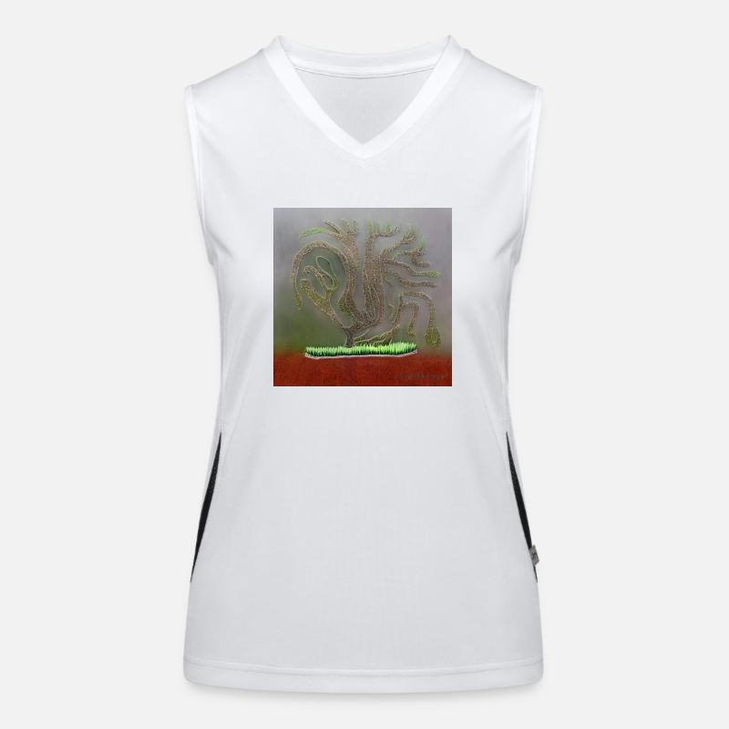 wonderful old tree Women's Functional Contrast Tank Top