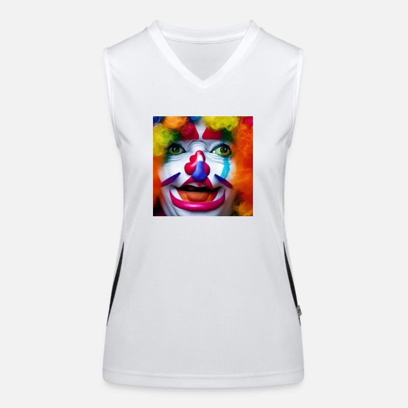 Visage de clown Débardeur respirant contrasté Femme