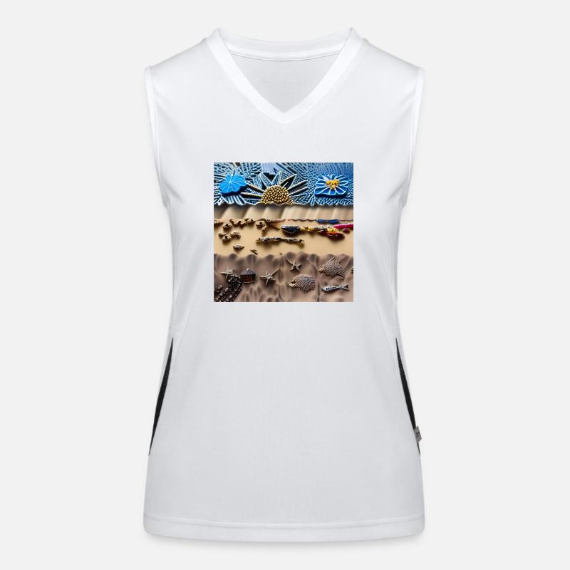 Plage ensoleillée Débardeur respirant contrasté Femme